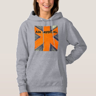 Sudadera Ataque médico aéreo para mujeres naranjas