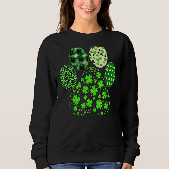 Sudadera Ataques irlandeses de pata de perro para el día de (Anverso)