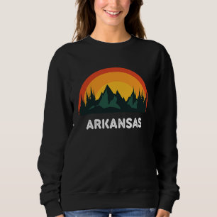 Sudadera Atardecer Antiguo Arkansas 80s Retro Verano Tierra