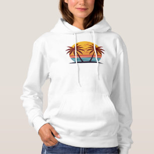Sudadera Atardecer con vector de palmeras-98802