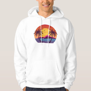 Sudadera Atardecer con vector de palmeras-98804