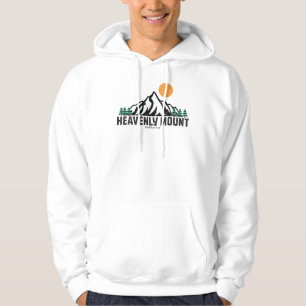 Sudadera Atardecer de esquí de montaje celeste retro