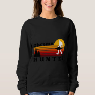 Sudadera Atardecer retro de la pesca de cabeza de acero cro