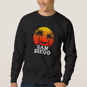 Sudadera Atardecer Retro de Verano Vintage Vacaciones San D