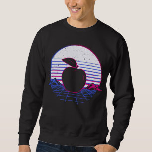 Sudadera Atardecer retro vintage del profesor de frutas de 