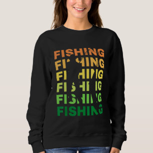 Sudadera Atardecer Vintage Para El Pescador