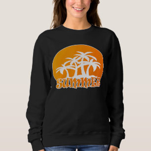 Sudadera Atardecer Y Palmas De Verano De 2022