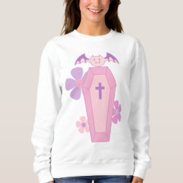Sudadera Ataúd floral rosa