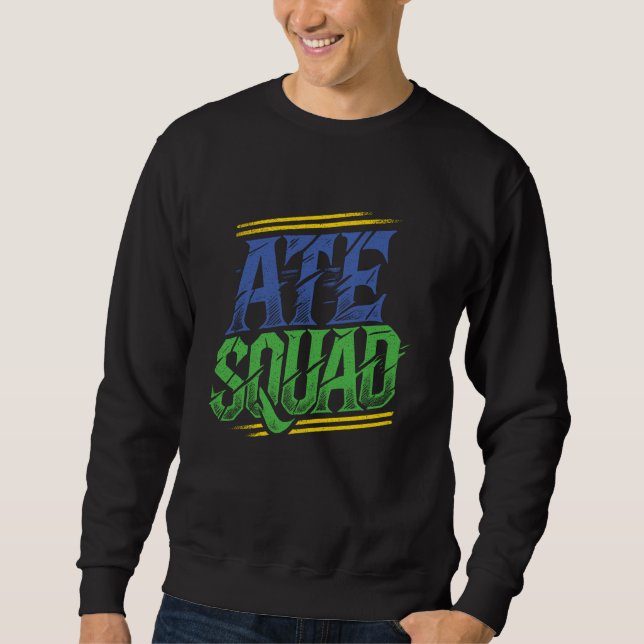 Sudadera ATE Squad Retro Graffiti Estilo Calle de moda (Anverso)