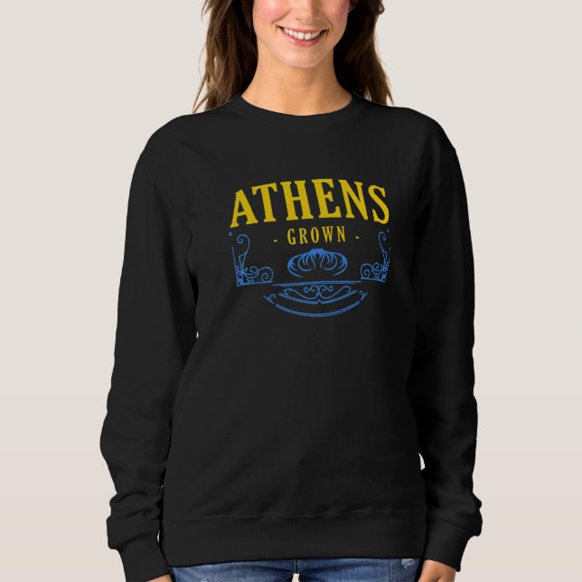 Sudadera Atenas Crecen Georgia Estadounidense Ga Usa Hometo (Anverso)