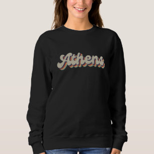 Sudadera Atenas, la vieja ciudad retro de los años 80