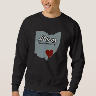 Sudadera ATENAS Ohio OH Ciudad Estado EE. UU. Recuerdo Bon