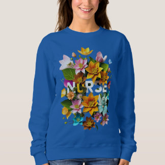 Sudadera Atención de salud floreciente - Tributo floral a e