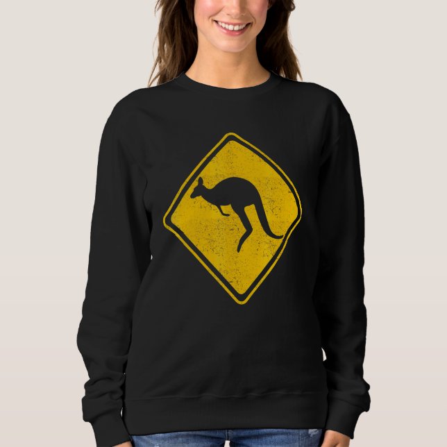 Sudadera Atención Kangaroos Australia (Anverso)