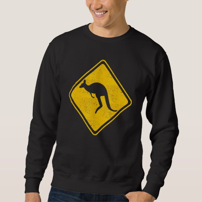 Sudadera Atención Kangaroos Australia (Anverso)