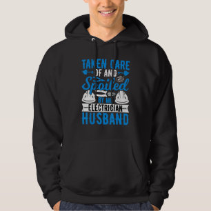 Sudadera Atendido por mí Electricista Electricista Esposo
