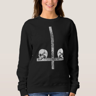 Sudadera Ateo Satánico Invertido Cruce Lucifer Satanic Cro
