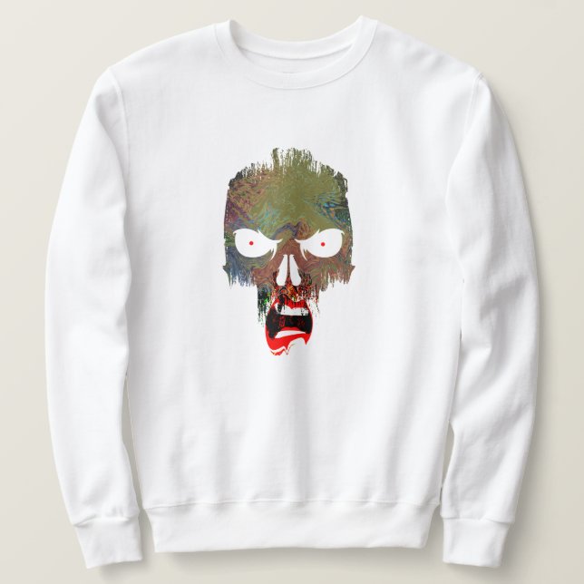 Sudadera Aterrador disfraz de cráneo pirata malvado de Hall (Anverso del diseño)