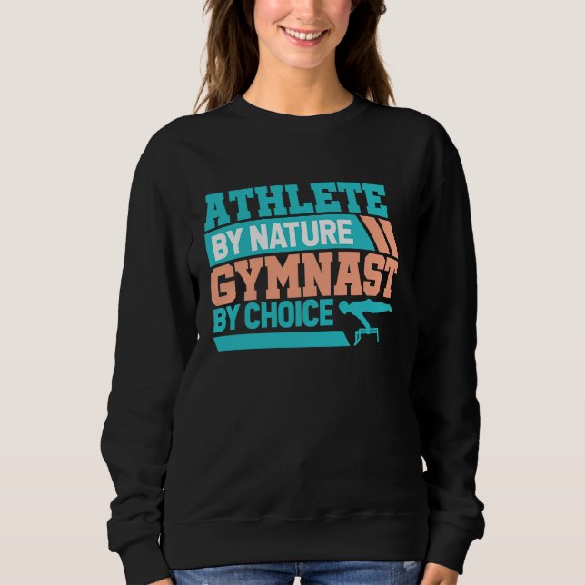 Sudadera Athlete by Nature and Gymnast  Aerobic step & Gymn (Anverso)