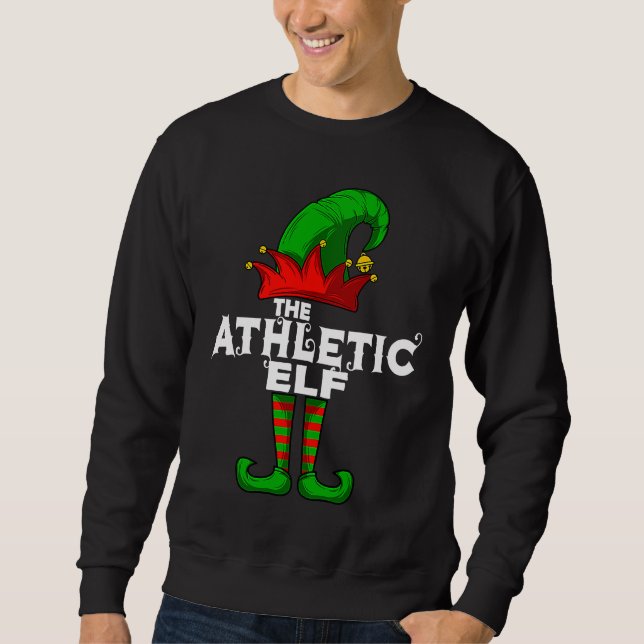 Sudadera ATHLETIC Elf Family Christmas Group Matching PJ (Anverso)