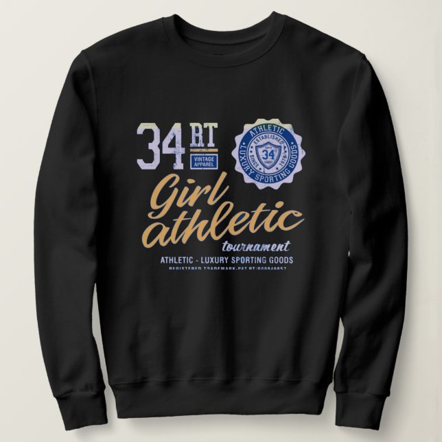 Sudadera Athletic girl urban style (Anverso del diseño)