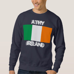 Sudadera Athy, Irlanda con bandera irlandesa