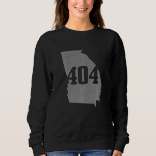 Sudadera Atlanta 404 Area Code Atl Georgia Map State Pride