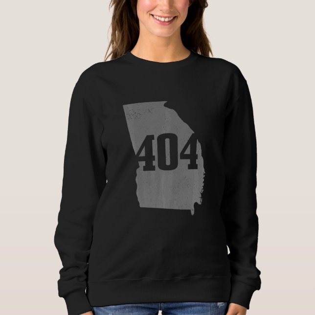 Sudadera Atlanta 404 Area Code Atl Georgia Map State Pride (Anverso)