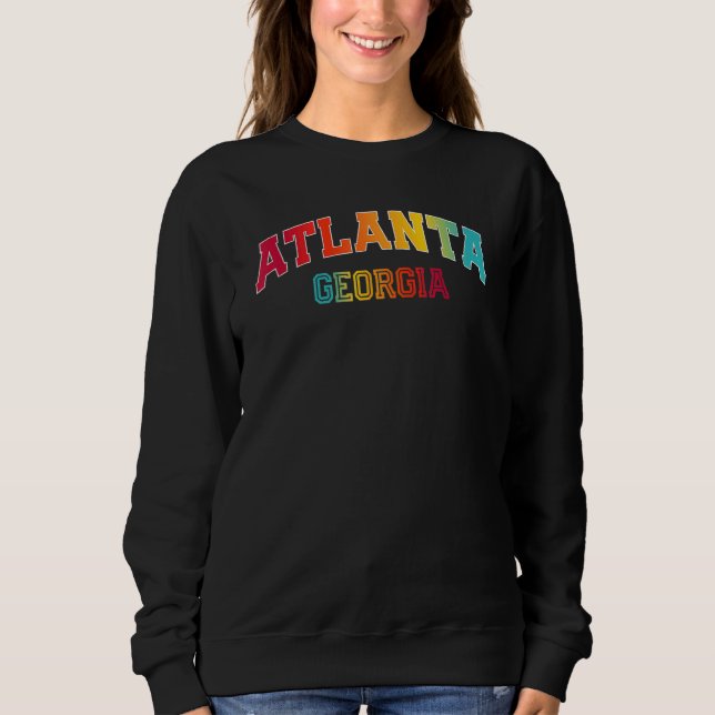 Sudadera Atlanta Georgia Color (Anverso)