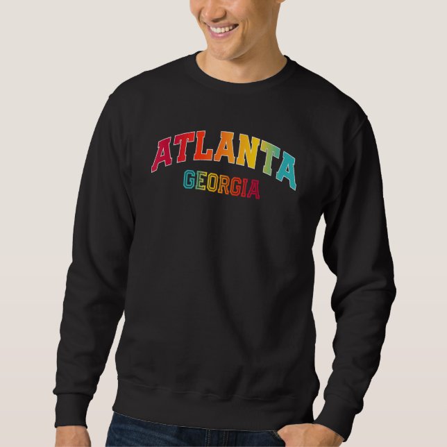 Sudadera Atlanta Georgia Color (Anverso)