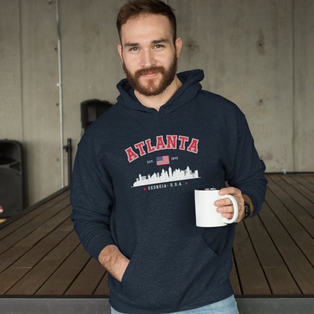 Sudadera Atlanta Georgia Modern City Skyline (Subido por el creador)