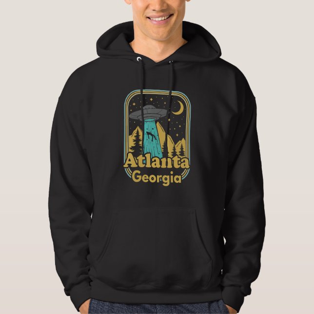 Sudadera Atlanta Georgia Ufo Alien Hunter Orgullo del Estad (Anverso)