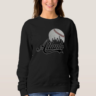 Sudadera Atlanta Skyline Atlanta Georgia Baseball Cityscape