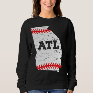 Sudadera Atlanta Softall Map Atlanta Softball Mom Dad