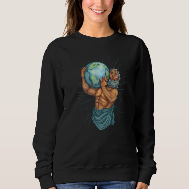 Sudadera Atlas Carrying Wold Greek Mythology   (Anverso)