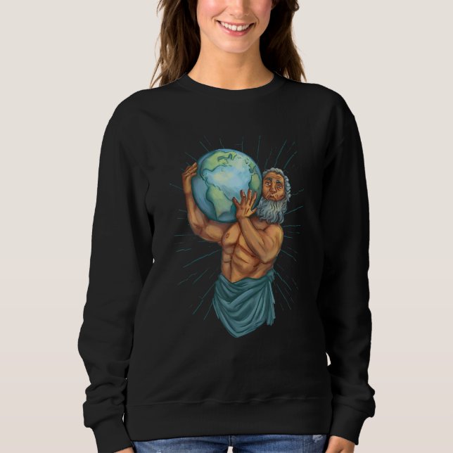 Sudadera Atlas Carrying Wold Greek Mythology (Anverso)