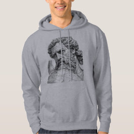 Sudadera Atlas Titan Close-Up Mythology Sketch Art Hoodie