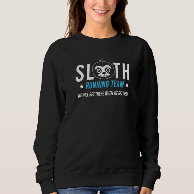 Sudadera Atleta de Sloth Running Team Slow Marathon (Anverso)