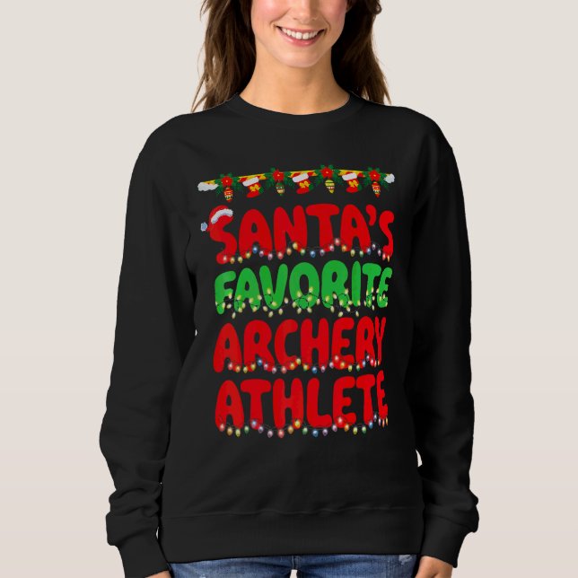 Sudadera Atleta de tiro con arco favorito de Santa Feo Navi (Anverso)