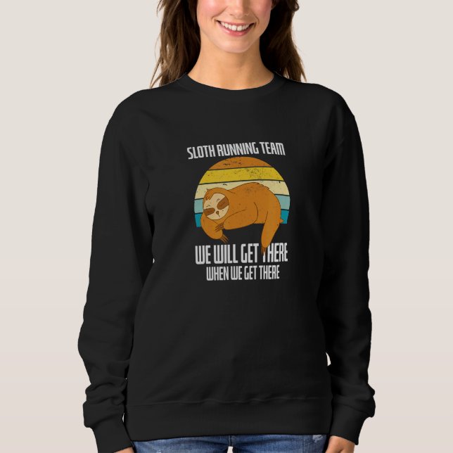 Sudadera Atleta del equipo de Sloth Running Slow Walk Marat (Anverso)