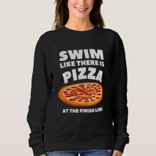 Sudadera Atleta Deportivo Nadador Pizza Natación