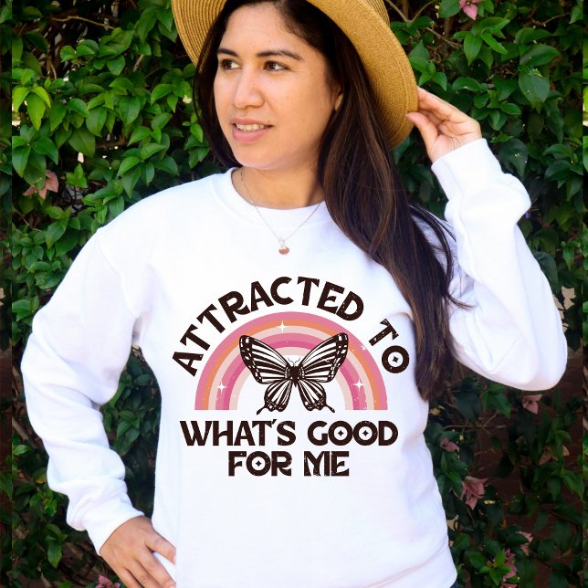 Sudadera Atraído a lo que es bueno para mí, Motivador (Subido por el creador)