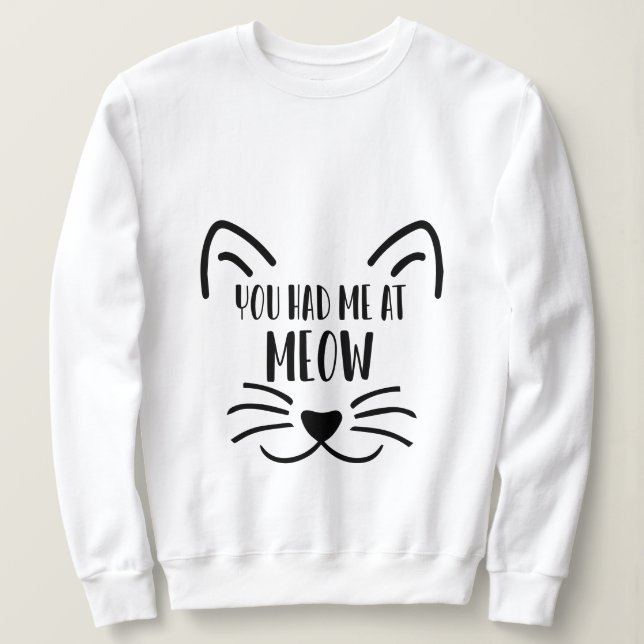 Sudadera Atrapado de gato (Anverso del diseño)