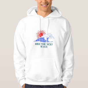 Sudadera Atrapado en la Próxima Ola – Arte de Surf Sol y Ol