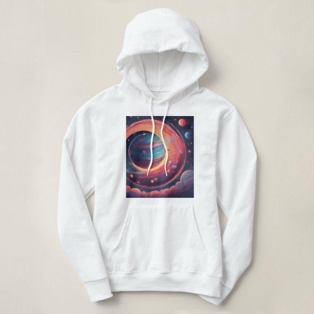 Sudadera 💖 🌠 "Atrapado en tu órbita" (Diseño del anverso)
