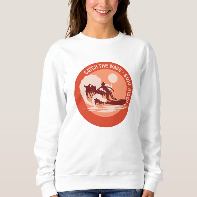 Sudadera Atrapar la ola (Anverso)