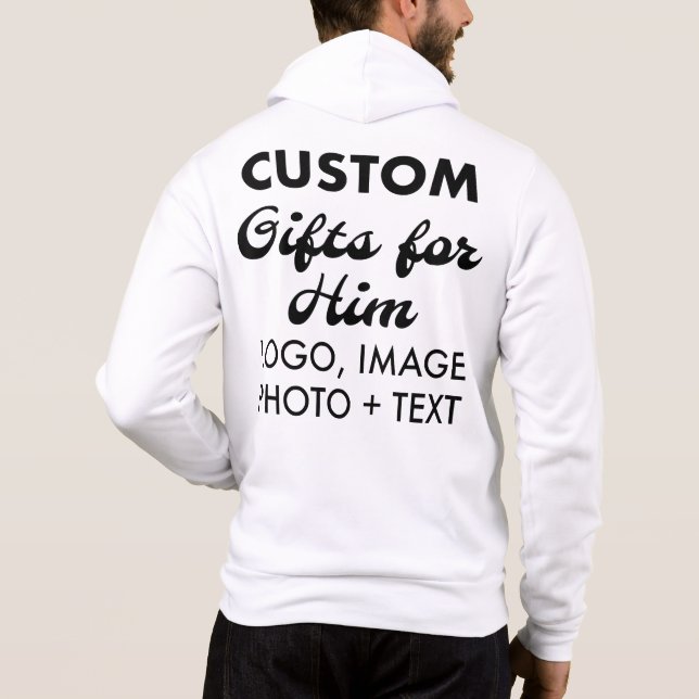 Sudadera Atrás personalizado del personalizado - Hoodie pos (Reverso)