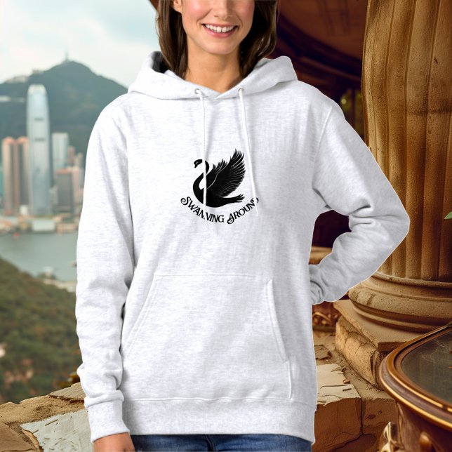 Sudadera Atravesando - Elegante diseño de cisne (Subido por el creador)