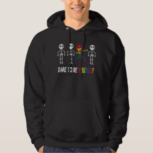 Sudadera Atrévete A Estar En Skeleton Dab Baile Lesbiana Ga