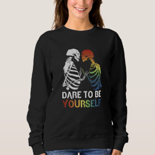 Sudadera Atrévete a Ser Tú Mismo Lindo Orgullo Lgbt Derecho